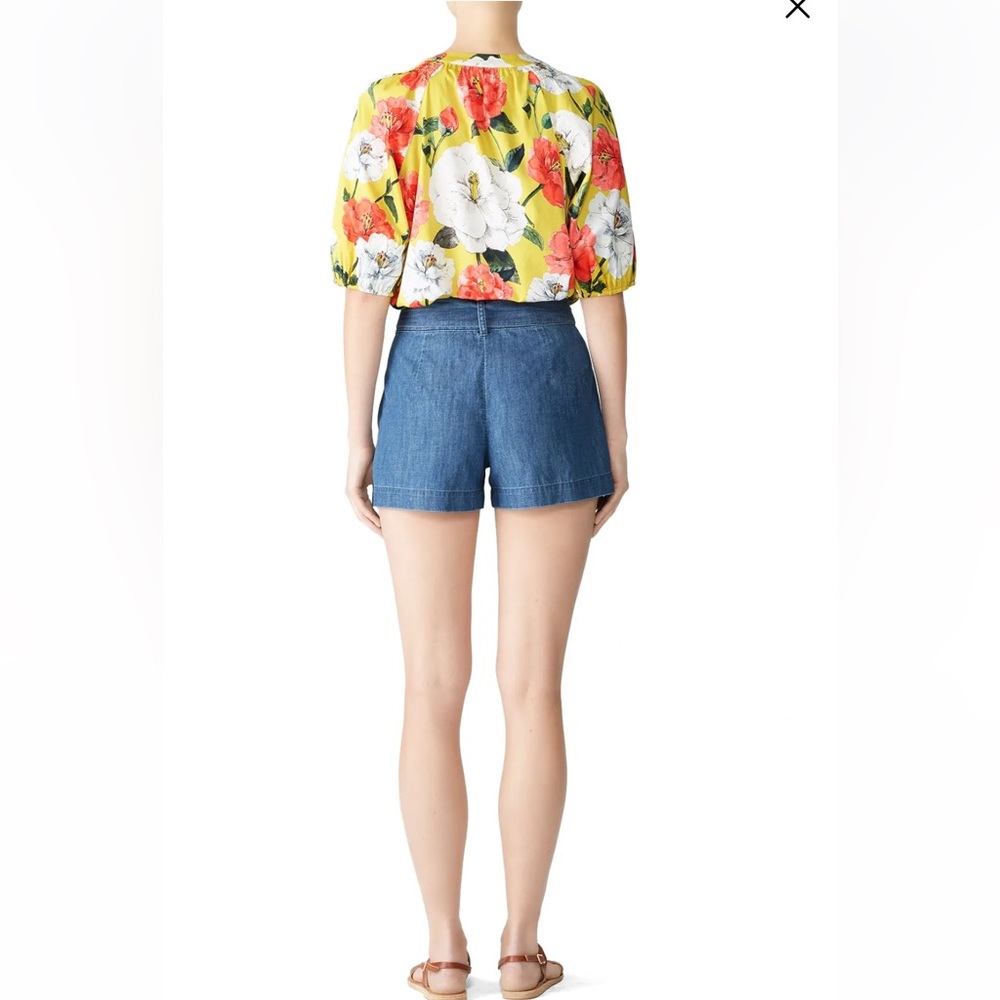 Draper James Chambray Tie Front Shorts - image 5